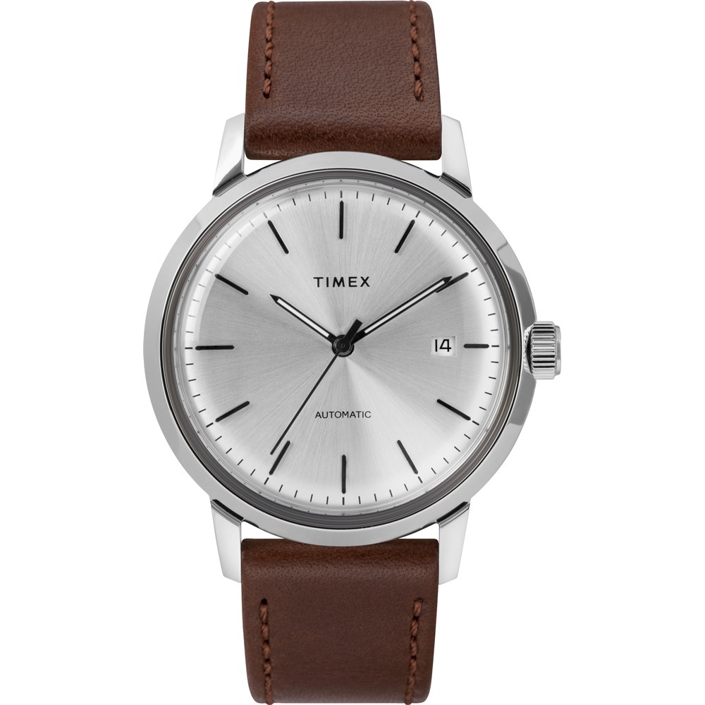 TIMEX 天美時 復刻系列 機械錶 (銀/棕色 TXTW2T22700)