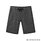 GIORDANO 男裝抽繩腰頭棉麻休閒短褲-18 黑色 product thumbnail 1