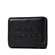 MARC JACOBS 浮雕LOGO牛皮釦式短夾-黑色 product thumbnail 1