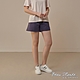 GIORDANO 女裝棉質運動短褲 - 89 灰巖紫 product thumbnail 1