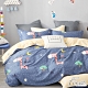 FOCA長頸鹿旅行-單人-韓風設計100%精梳純棉二件式枕套床包組 product thumbnail 1