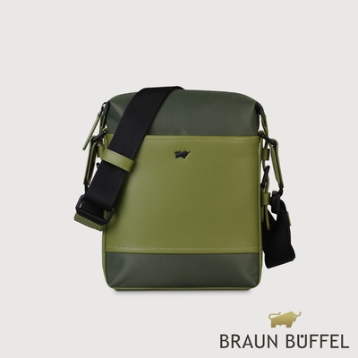 【BRAUN BUFFEL 德國小金牛】台灣總代理 尼爾-B 直式斜背包-海藻綠/BF522-17-SP