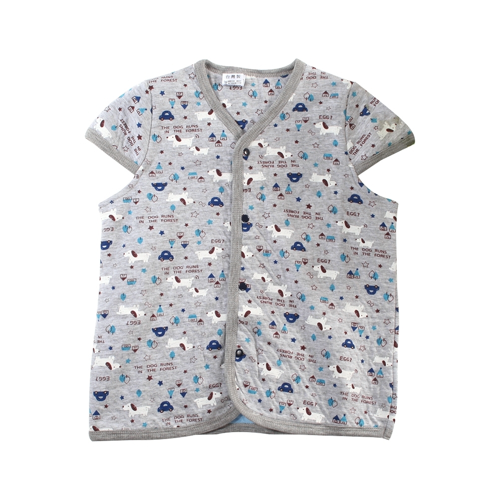 魔法Baby嬰幼兒睡袍 台灣製秋冬季三層棉厚款背心式保暖睡袍 k61226
