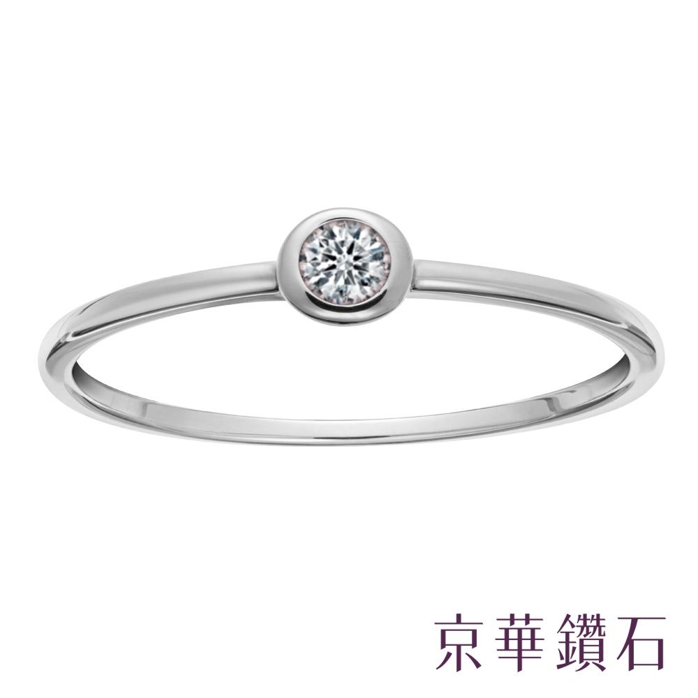 京華鑽石 10K金 簡愛 0.10克拉 單顆美鑽線戒女戒 product image 1
