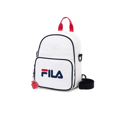 FILA LOGO後背包(附吊飾)-白色 BPY-1102-WT