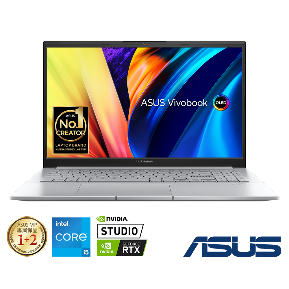 ASUS K6500ZC 15.6吋2.8K筆電 (i5-12500H/RTX3050/16G/512G/酷玩銀/Vivobook Pro 15 OLED)