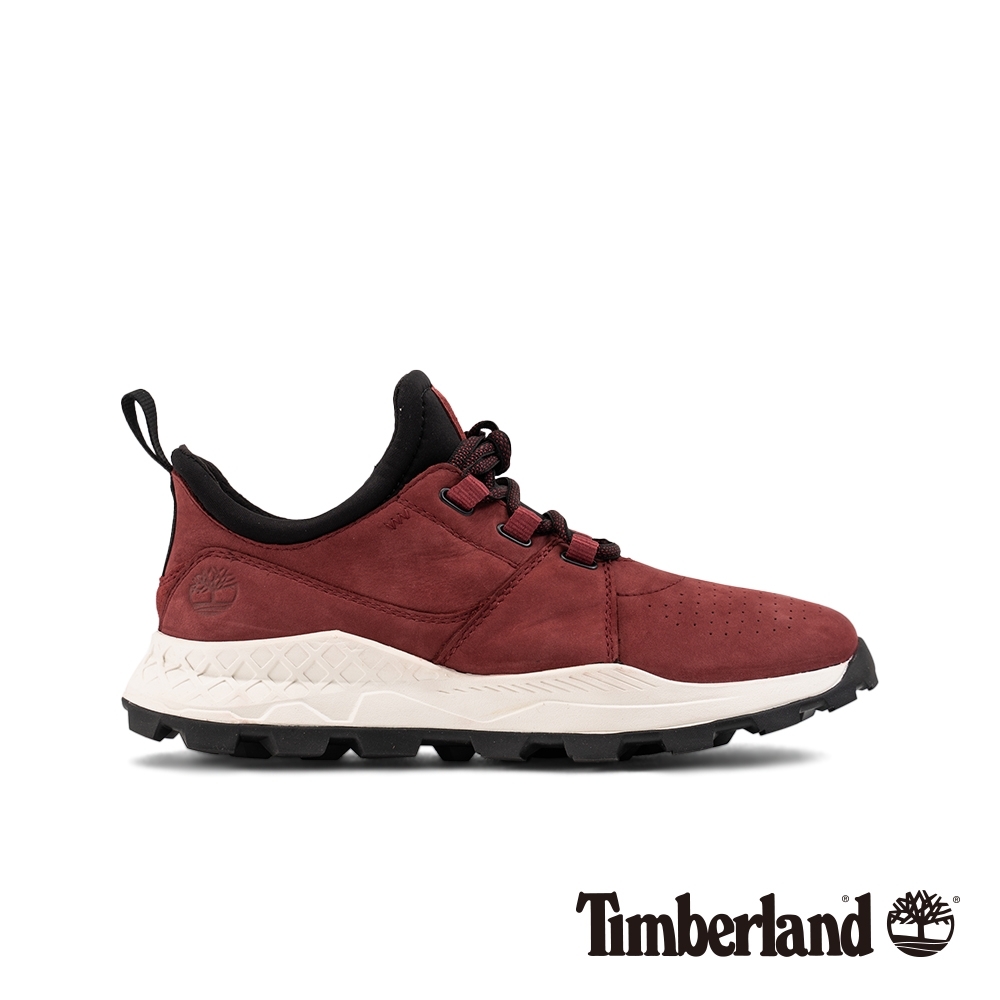 Timberland 男款深紅色磨砂革休閒鞋|A223P