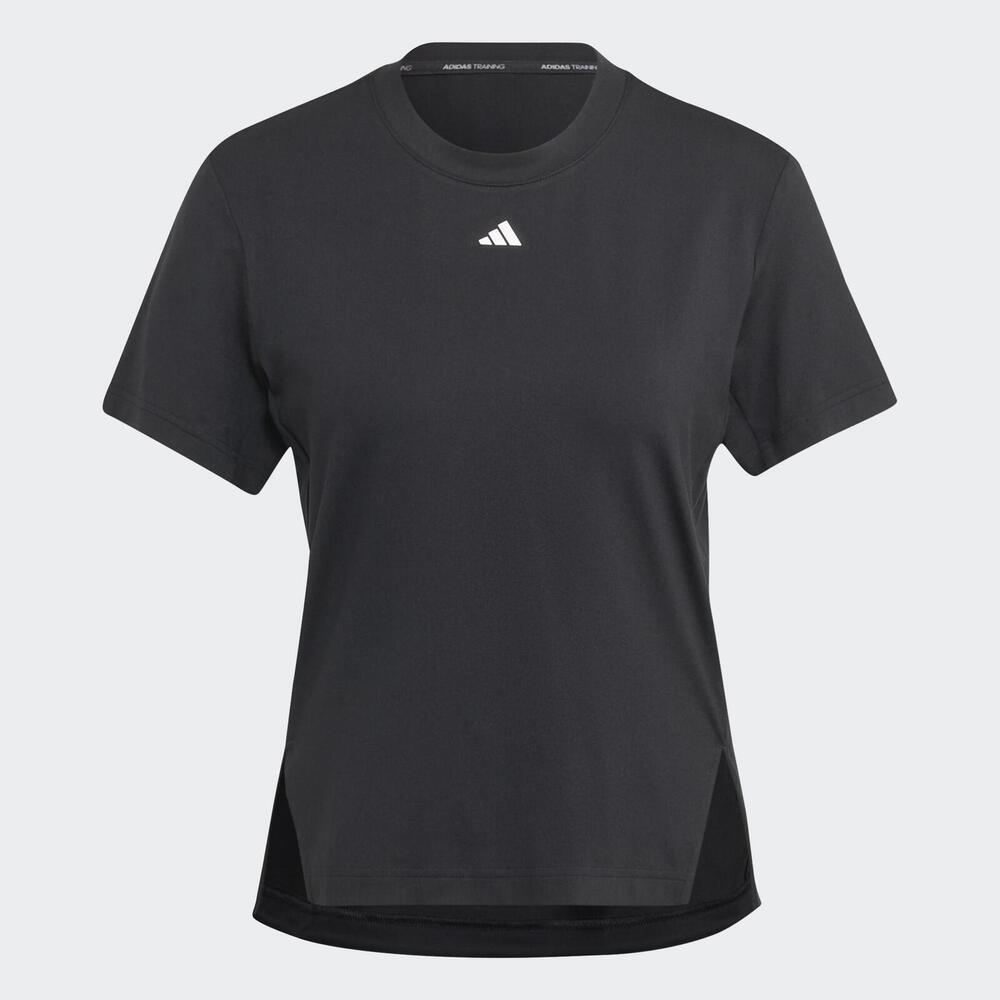 Adidas D2T Tee IA7748 女 短袖 上衣 T恤 亞洲版 兩側開衩 運動 訓練 健身 吸濕排汗 黑