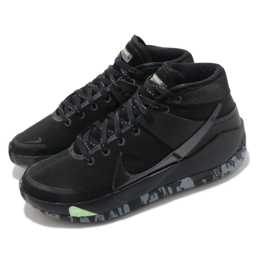 Nike 籃球鞋 KD13 EP 明星款 運動 男鞋 海外限定 避震 包覆 支撐 球鞋 穿搭 黑 灰 CI9949006