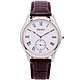 SEIKO  CS系列 羅馬數字刻度小秒針盤皮革錶帶手錶(SRK049P1)-白面X咖啡色/39mm product thumbnail 1