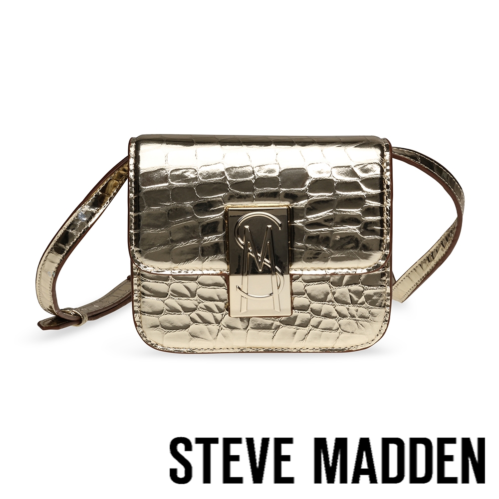 STEVE MADDEN-BAZURE 金飾皮革信封包-金色