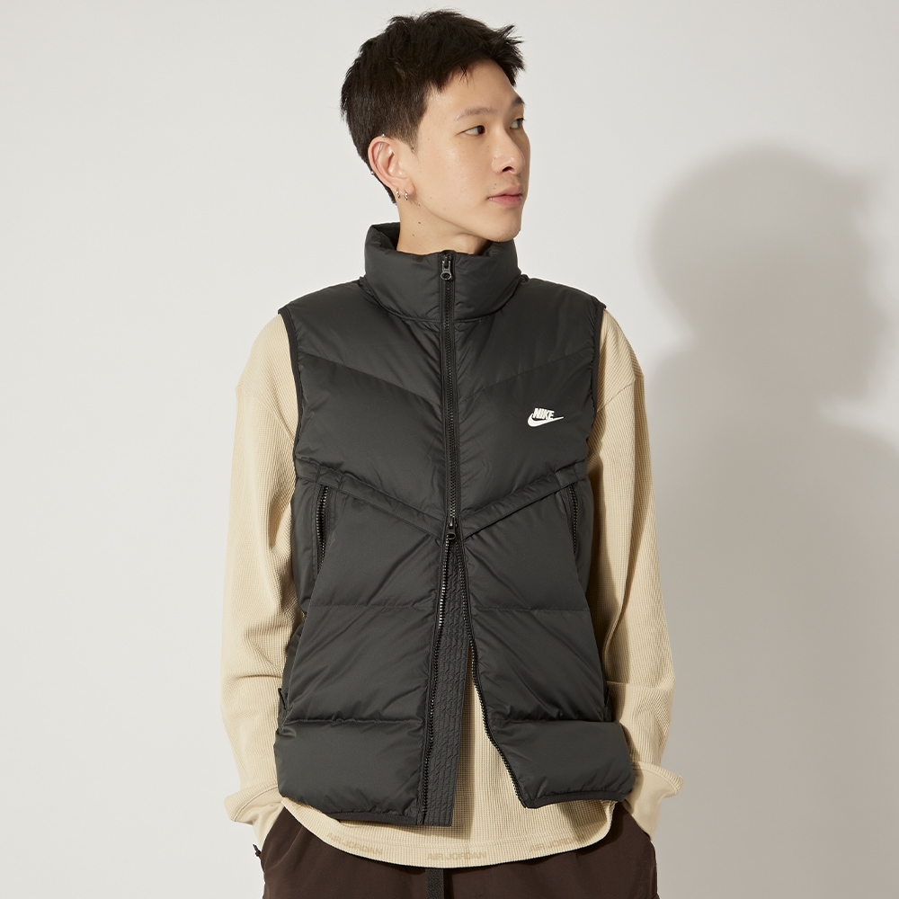 Nike As M Nk Sf Wr 650-D Fld Vest 男款黑色拉鍊口袋保暖背心DV1136