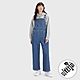 Levis Silver Tab銀標系列 女款 街頭寬直筒牛仔吊帶長褲 / 精工中藍染石洗 product thumbnail 2