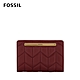 FOSSIL Liza 輕巧型真皮衍縫短夾-酒紅色 SL6551609 product thumbnail 1