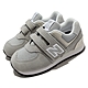 New Balance 休閒童鞋 574 灰 寬楦 小童 魔鬼氈 麂皮 復古 經典 學步鞋 親子鞋 NB IV574RD1W product thumbnail 1