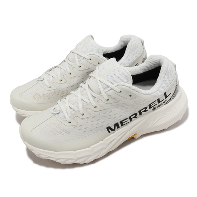 Merrell 戶外鞋 Agility Peak 5 GTX 女鞋 白 黑 防水 黃金大底 郊山 登山 越野 ML068084