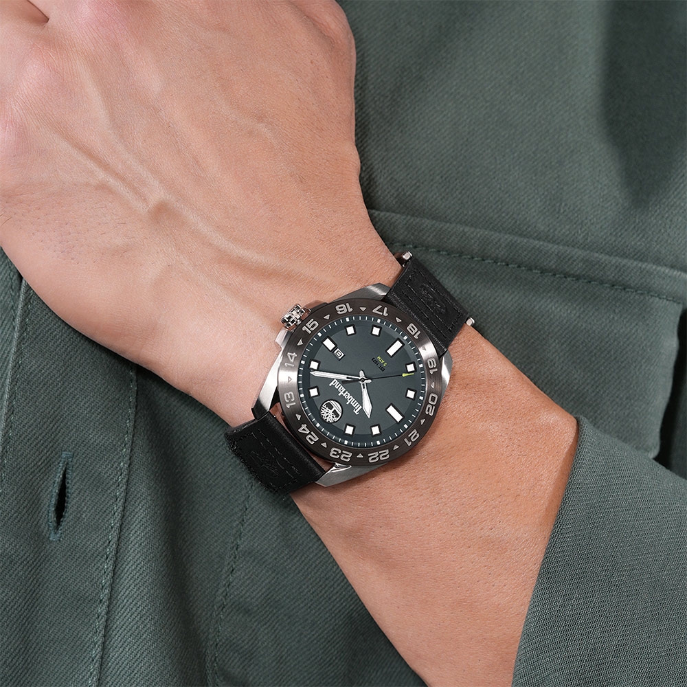 Timberland 天柏嵐 潮玩活力石英腕錶-TDWGB0029402/44mm 灰色