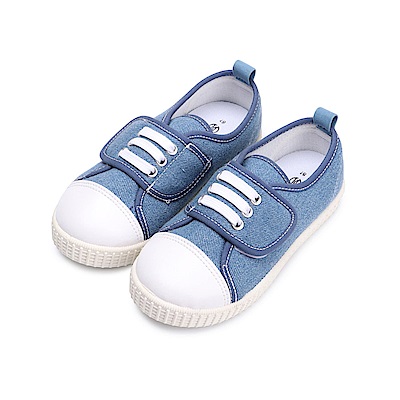 BuyGlasses 織布機密碼兒童休閒鞋-藍