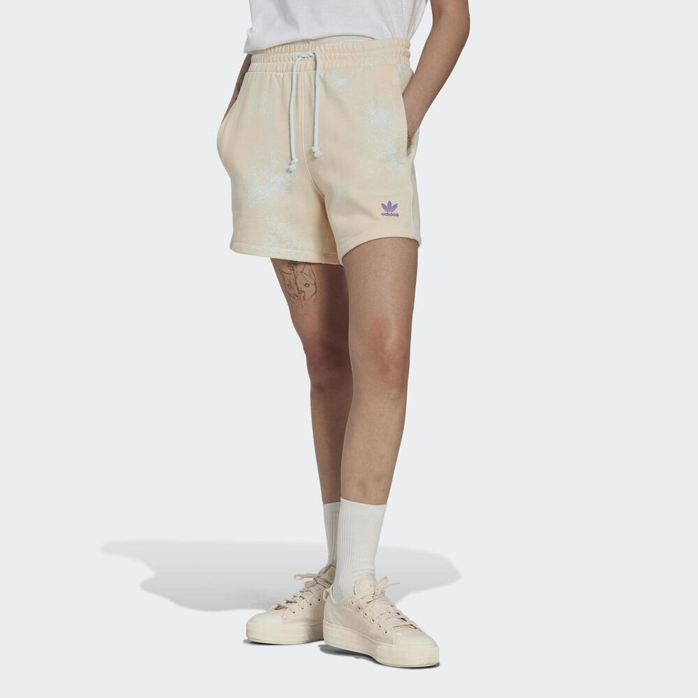 Adidas Bf Aop Shorts [HL6610] 女 短褲 運動 休閒 寬鬆 彈性 舒適 透氣 愛迪達 粉彩