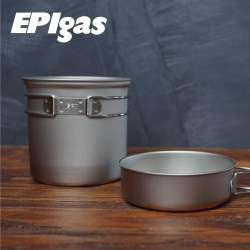 【EPIgas】BP鈦鍋組T-8004(鍋子.炊具.戶外登山露營用品、鈦金屬)