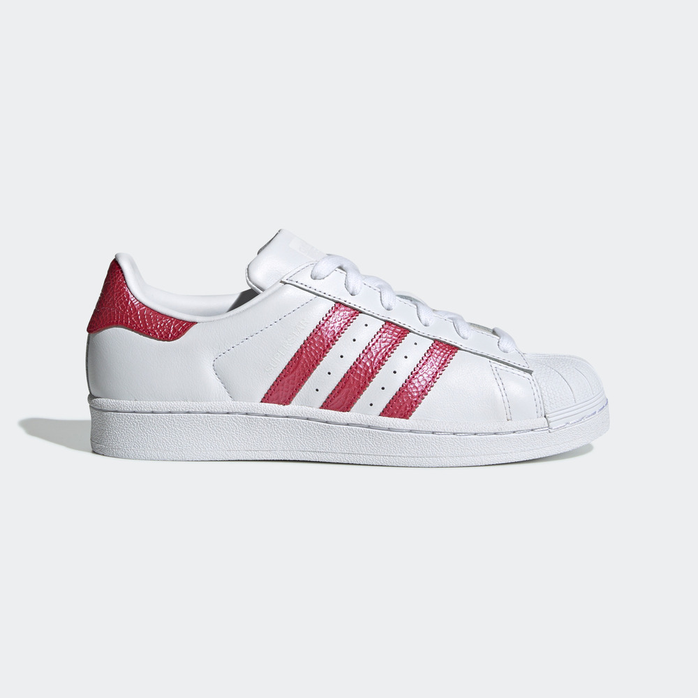 Adidas Superstar W [EE9151] 女鞋 運動 休閒 經典 街頭 百搭 必備 愛迪達 白 桃紅