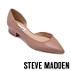 STEVE MADDEN-AZAELIA-微性感側鏤空真皮尖頭低跟鞋-藕色 product thumbnail 1