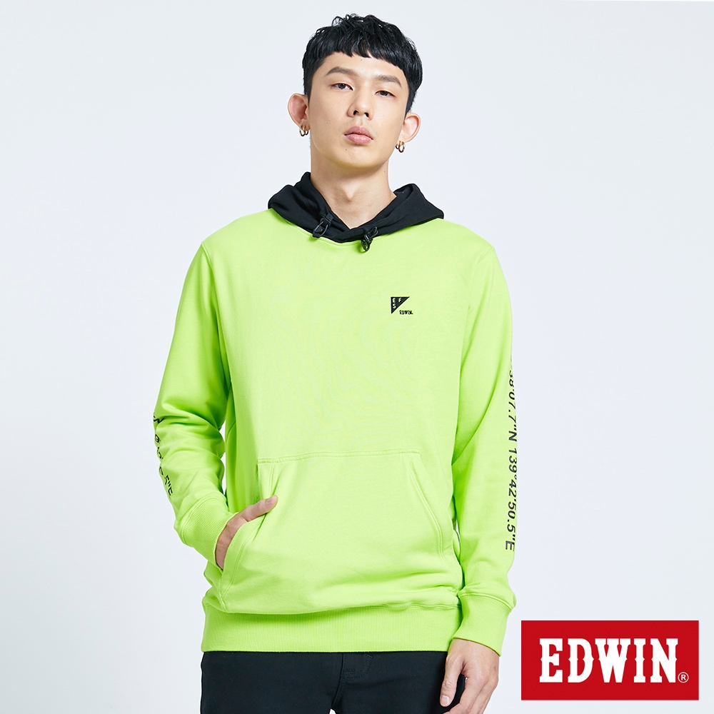 EDWIN EFS 機能大口袋帽T-男-青綠色 product image 1
