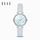 ELLE Orsay 奧塞小花園腕錶 夢幻銀X藍皮革錶帶 32mm ELL25032 product thumbnail 1