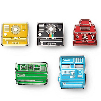 Polaroid Camera Pin Badge Kit(5) 相機造型徽章