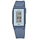 CASIO 卡西歐 環保材質 輕薄長型 LED 計時 鬧鈴 電子橡膠手錶 莫蘭迪藍色 LF-10WH-2 22mm product thumbnail 1