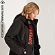 SUPERDRY 女裝 長袖 防風外套 Ultimate Windcheater 黑底紅字 product thumbnail 1