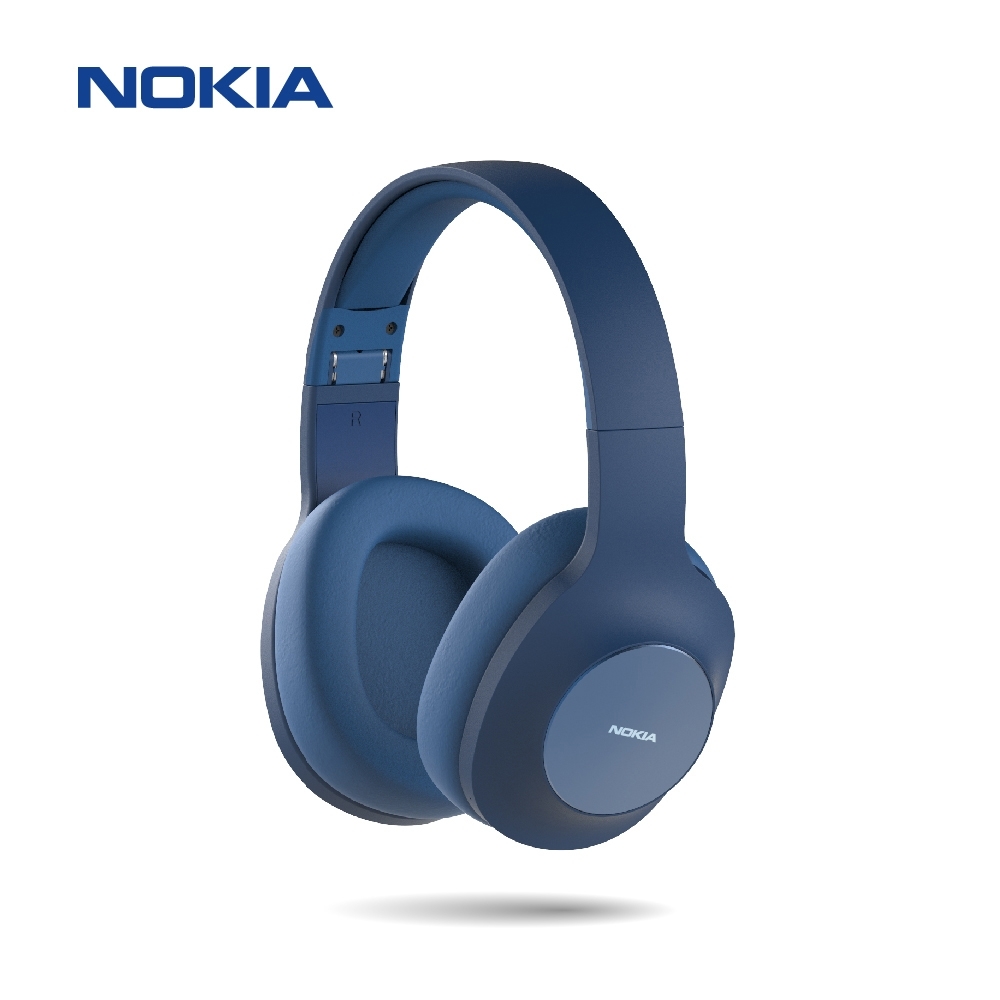 【NOKIA諾基亞】頭戴式 無線藍牙耳機E1200-冰湖藍