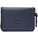 TORY BURCH THEA 經典LOGO牛皮拉鍊零錢包-深藍色 product thumbnail 1