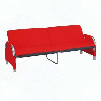 文創集 喬雅棉麻布展開式簡易型沙發椅/沙發床(三色可選)-189x67x75cm免組