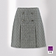 ILEY伊蕾 對稱打摺經典黑白蘇格蘭格紋及膝裙(灰色；M-XL)1223072147 product thumbnail 1
