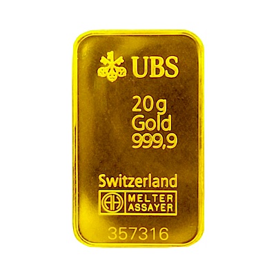 UBS kinebar 黃金條塊 (20公克)