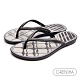 Grendha 海洋風結繩圖飾人字鞋-黑色/銀 product thumbnail 1