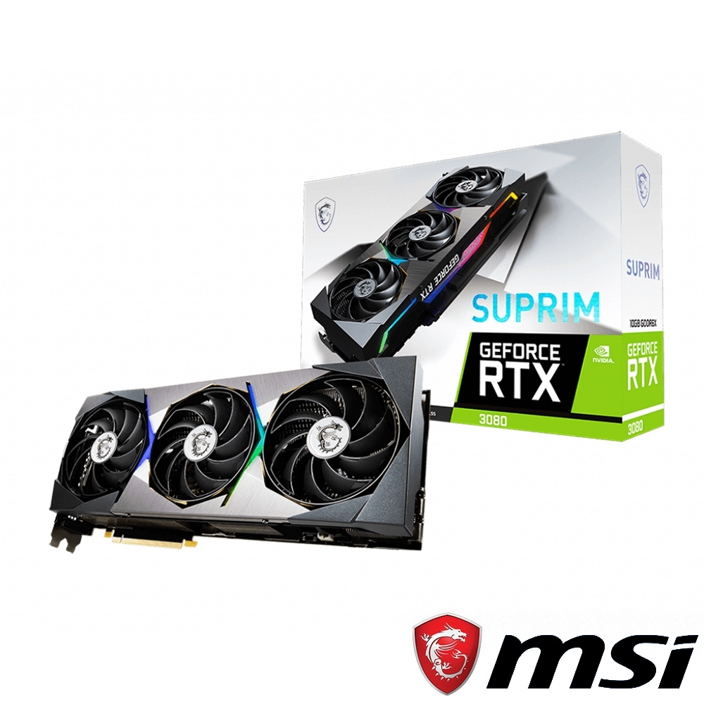 MSI 微星 GeForce RTX 3080 SUPRIM 10G 顯示卡