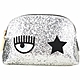 Chiara Ferragni Eye Star 眨眼星星刺繡果凍感亮片手拿包(銀色) product thumbnail 1