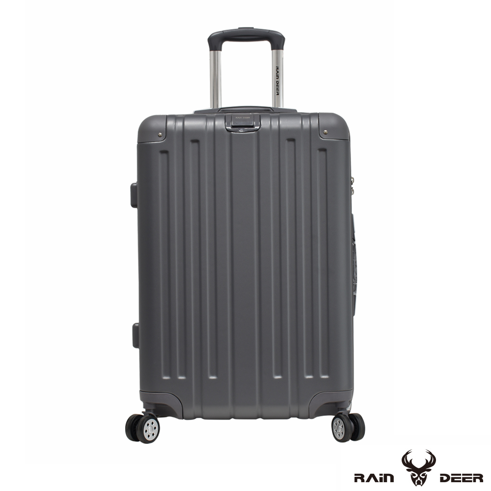 RAIN DEER 克萊爾24吋ABS鑽石紋防刮行李箱-鐵灰色