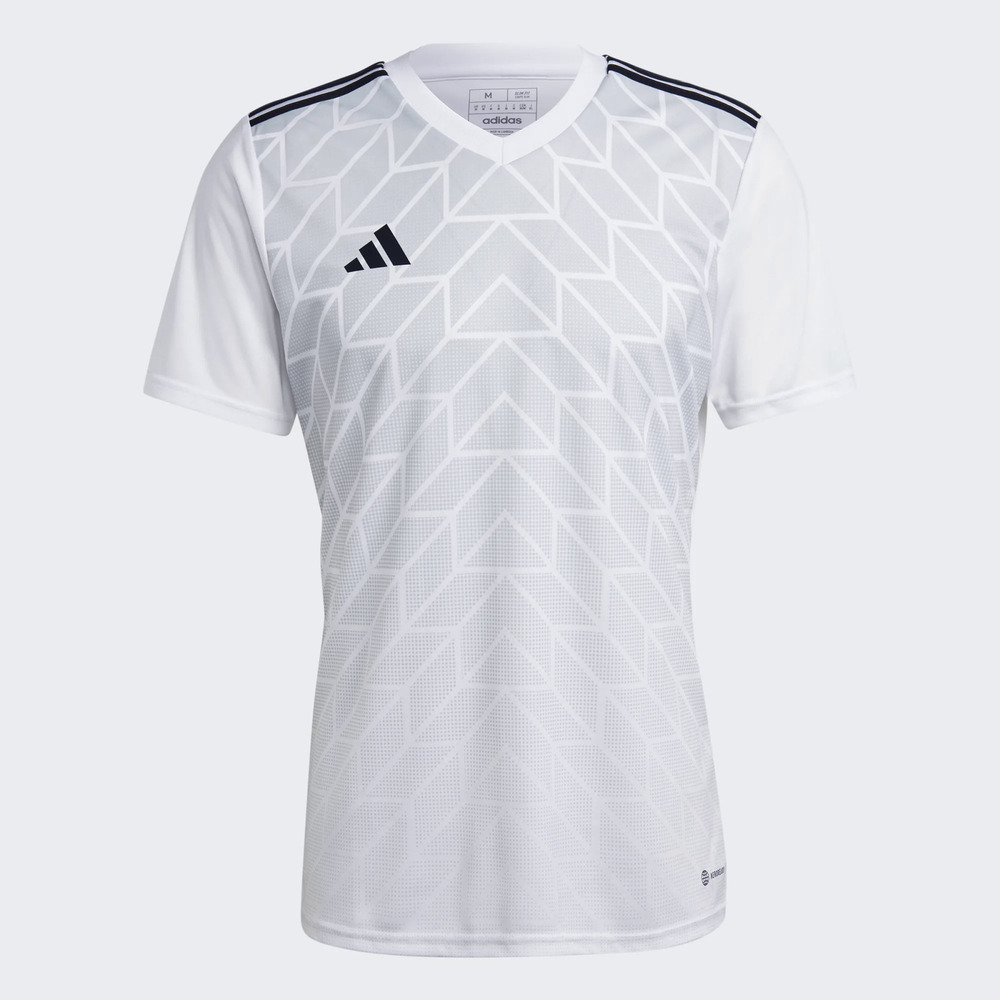 Adidas T Icon23 Jsy HR2630 男 短袖上衣 足球 球衣 V領 運動 吸濕 排汗 修身版型 白