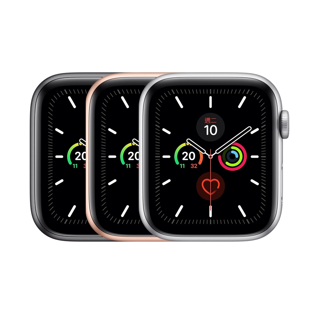 單機福利品】蘋果Apple Watch Series 5 GPS 44mm鋁金屬錶殼智慧手錶