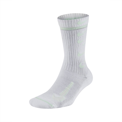 Nike 襪子 Multiplier Crew Socks 白 螢光綠 男女款 長襪 穿搭 CK5672-100