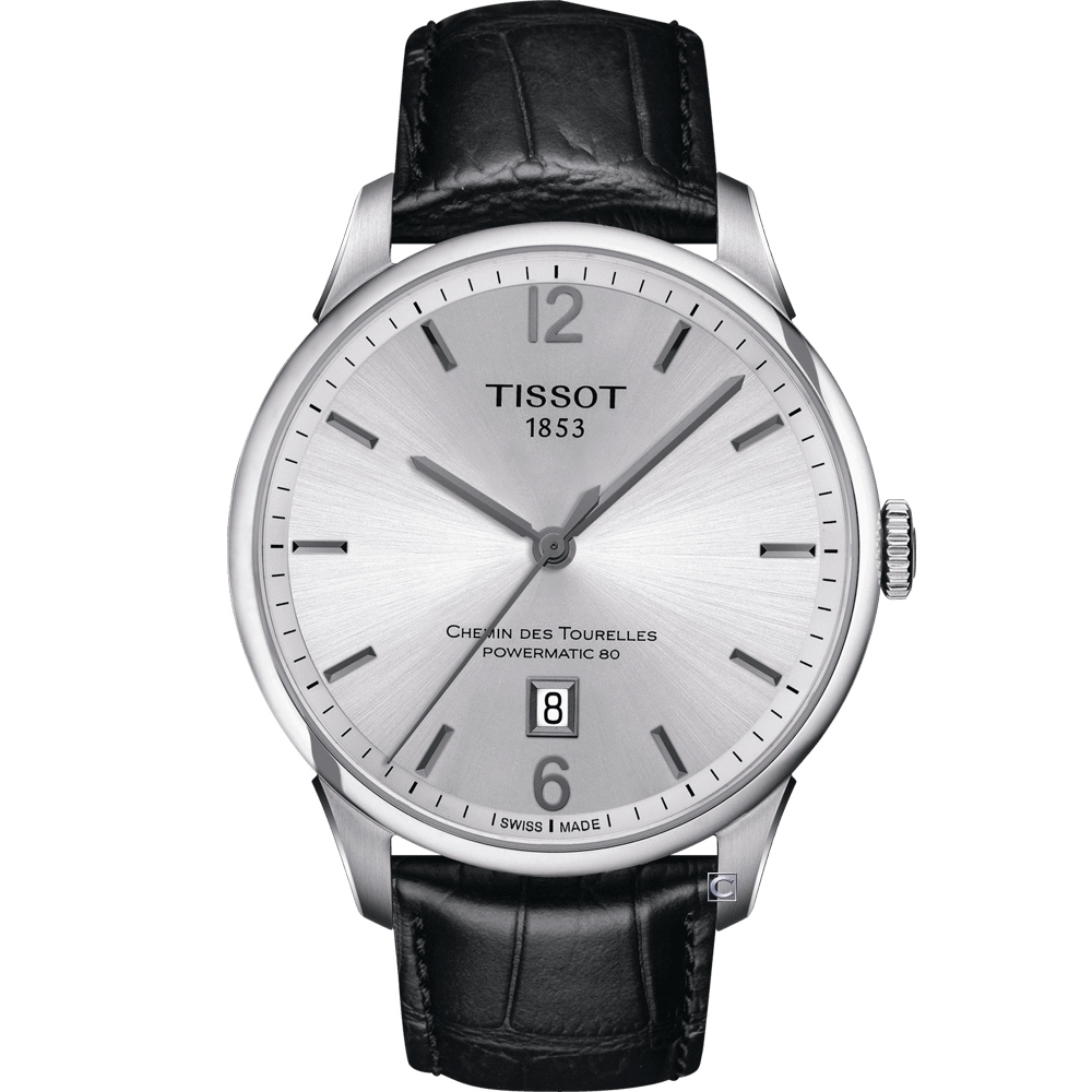 TISSOT 天梭 官方授權 杜魯爾 80小時動力儲存機械錶(T0994071603700)42mm