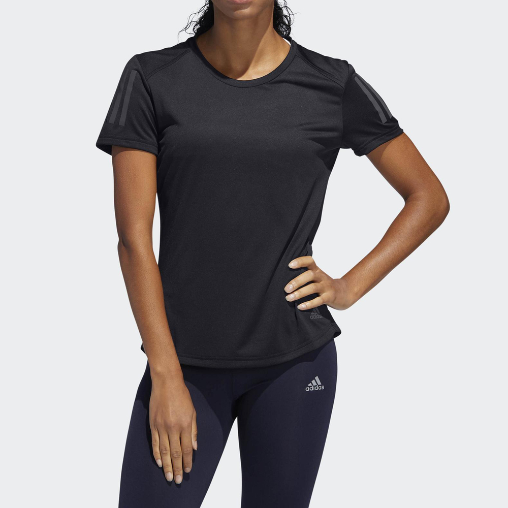 Adidas Own The Run Tee DQ2630 女 T恤 運動 跑步 休閒 短袖 舒適 亞洲尺寸 黑