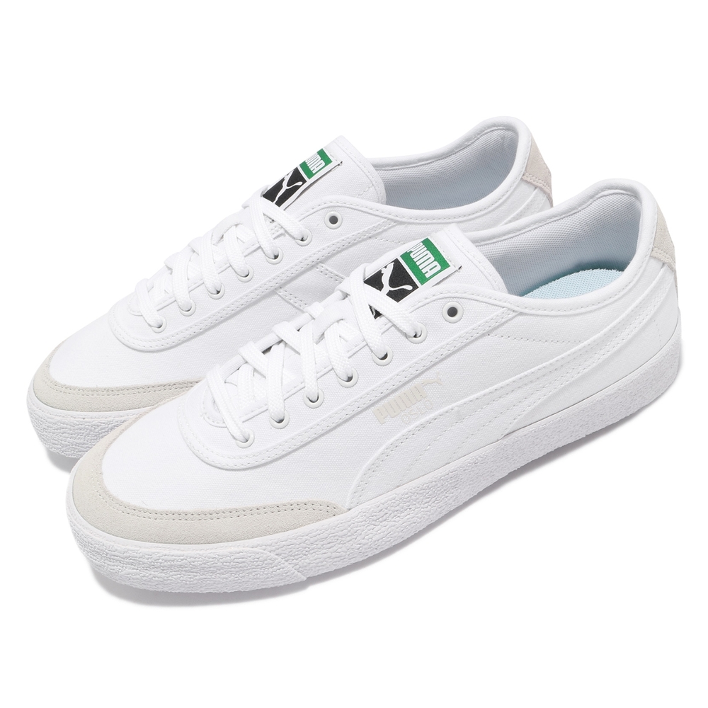 Puma 休閒鞋 Oslo Vulc CVS 男女鞋 基本款 板鞋 情侶鞋穿搭 上學 白 灰 37497801