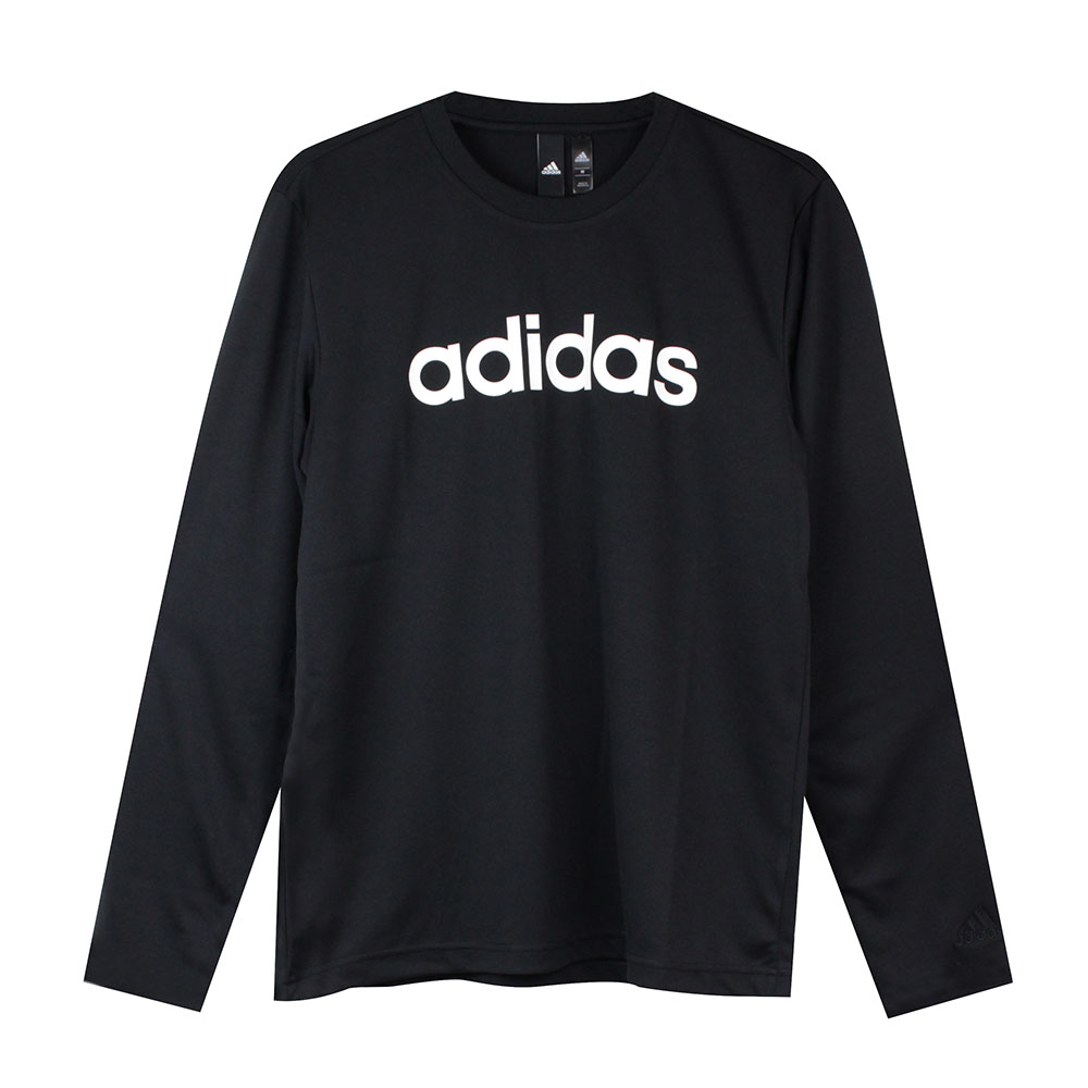 ADIDAS 男 M LOGO LS T 圓領T(長)