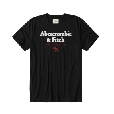AF a&f Abercrombie & Fitch 短袖 T恤 黑色 1472