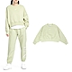 Nike 長袖 NSW Phoenix 女款 綠 白 內刷毛 寬鬆 落肩 短版 大學T 衛衣 DQ5762-371 product thumbnail 1