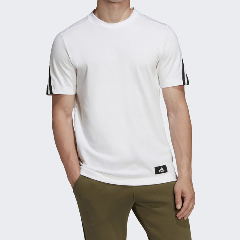 Adidas M Fi 3s Tee [H46522] 男 T恤 短袖 上衣 休閒 亞洲尺寸 白